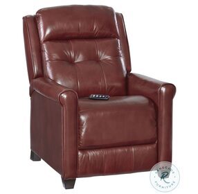 A Game Marsala Power Recliner With Power Headrest And Zero Gravity
