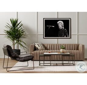 Augustine Palermo Drift Leather 88" Living Room Set
