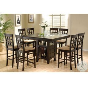 Clanton Cappuccino Counter Height Dining Room Set