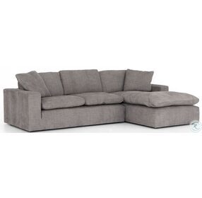 Plume Harbor Gray 2 Piece 106" RAF Chaise Sectional