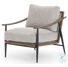 Kennedy Gabardine Grey Fabric Chair