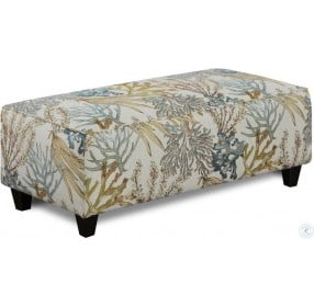 The Labyrinth Sky Coral Reef Carribean Cocktail Ottoman