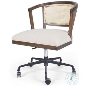 Alexa White And Vintage Sienas Swivel Desk Chair