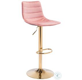 Prima Pink And Gold Bar Stool