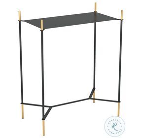 Austin Black And Gold Side Table