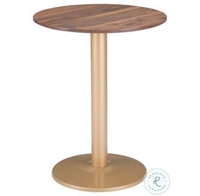 Alto Brown And Gold Bistro Table