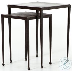 Dalston Antique Brown Nesting End Tables