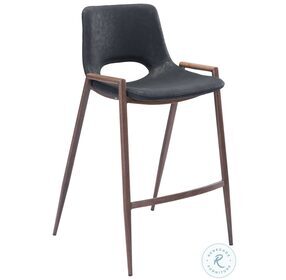 Desi Black Counter Height Chair Set Of 2
