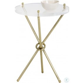 Cher Brass Side Table