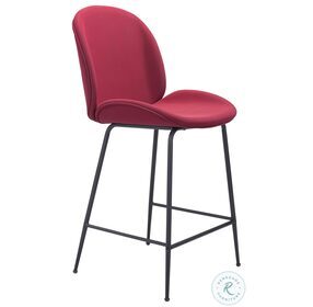 Miles Red Counter Height Chair