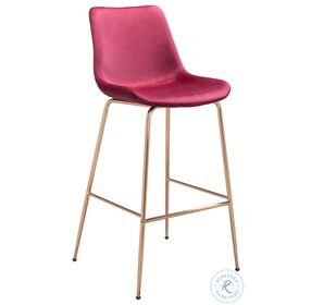 Tony Red And Gold Bar Stool