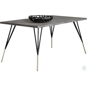 Midori Gray Rectangular 59" Dining Table
