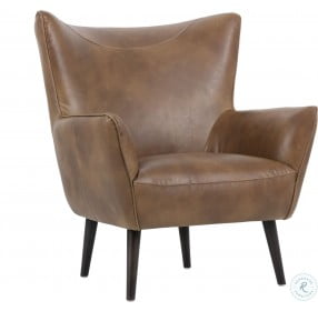 Luther Tobacco Tan Lounge Chair