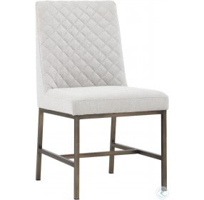 Leighland Light Grey Fabric Dining Chair Set of 2