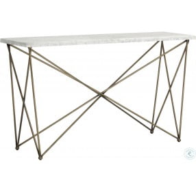 Skyy Antique Brass Console Table