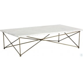 Skyy Antique Brass Coffee Table