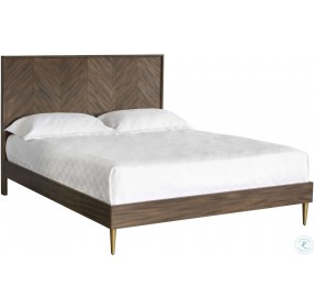 Greyson Antique Brass Queen Panel Bed