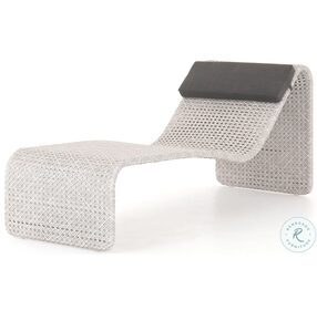 Paige Brushed Grey Outdoor Woven Chaise