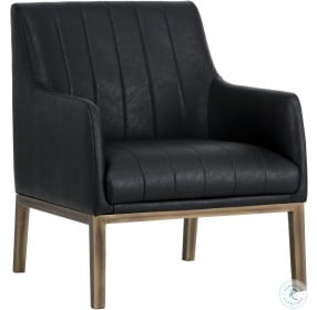 Wolfe Vintage Black Lounge Chair