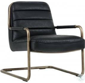 Lincoln Vintage Black Lounge Chair