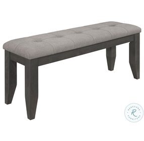 Dalila Dark Grey Padded Cushion Bench