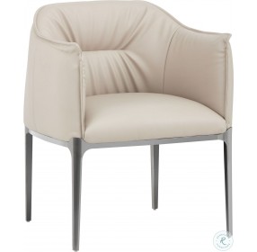 Barely Beige Jax Dining Arm Chair
