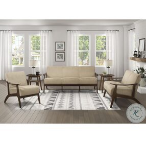 Carlson Light Brown Velvet Living Room Set