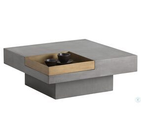 Quill Gray Square Coffee Table