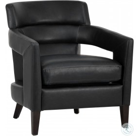 Bloor Coal Black Lounge Chair
