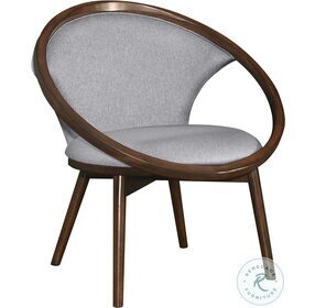 Lowery Herringbone Fabric Gray Accent Chair