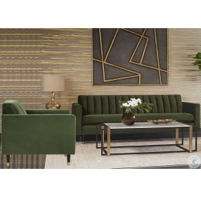 Yosi Moss Green Living Room Set