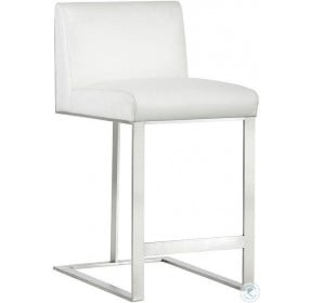 Cantina Dean White Counter Height Stool