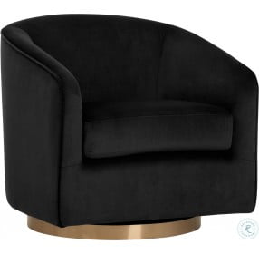 Black Sky Hazel Swivel Lounge Chair