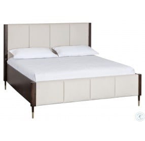 Lonnie Polo Club Muslin King Upholstered Panel Bed