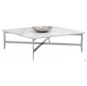Clearwater Square White Coffee Table