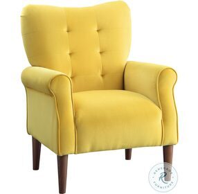 Kyrie Yellow Accent Chair