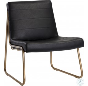 Anton Vintage Black Lounge Chair