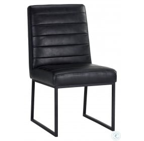 Spyros Coal Black Dining Chair Set Of 2