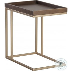 Arden Raw Umber C Shaped End Table