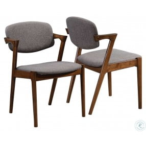 Malone Gray Dining Side Chair Set of 2