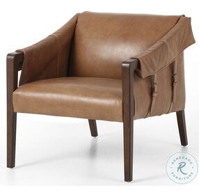 Bauer Dakota Warm Taupe Leather Chair