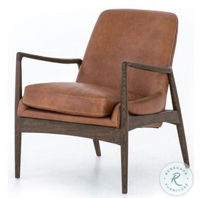 Braden Brandy Leather Chair