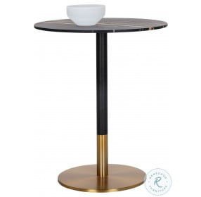 Massie Black And Gold Bar Table