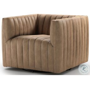 Augustine Palermo Drift Leather Swivel Chair