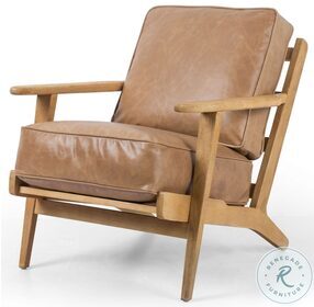Brooks Palomino Leather Lounge Chair