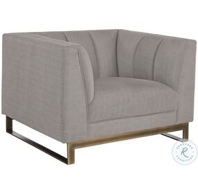 Zenith Soft Grey Parker Armchair