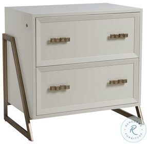 Studio Designs Smooth Ivory Langley File Cabinet