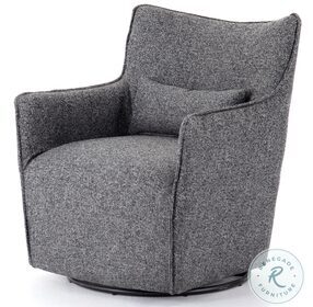 Kimble Bristol Charcoal Swivel Chair