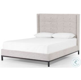 Newhall Plushtone Linen Queen Panel Bed