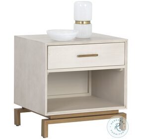 Valence Taupe Nightstand